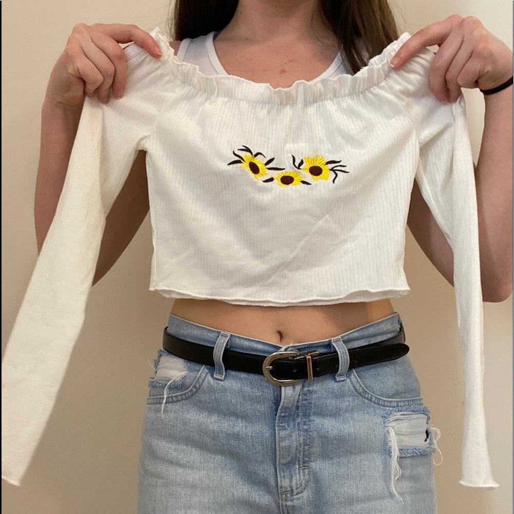 Sunflower Crop Top